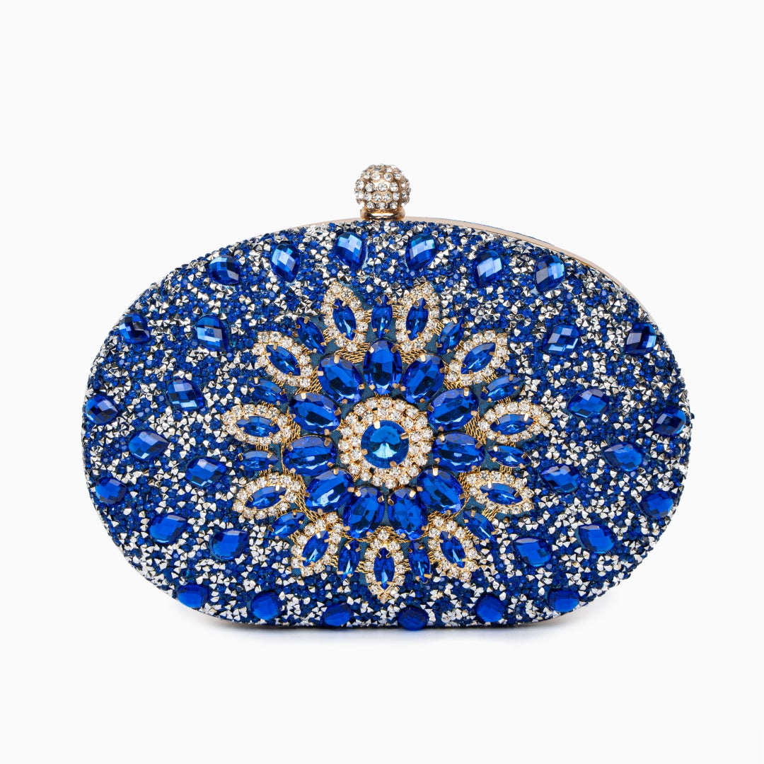 Luna Vegan Clutch Bag featuring a glamorous design and a spacious interior, displayed against a neutral background. 0